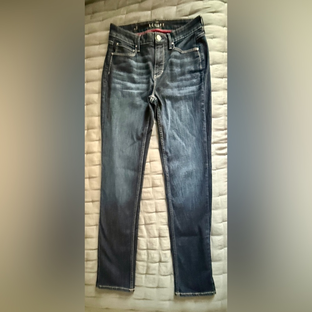 White House Black Market High Rise Sculpt Slim Jeans